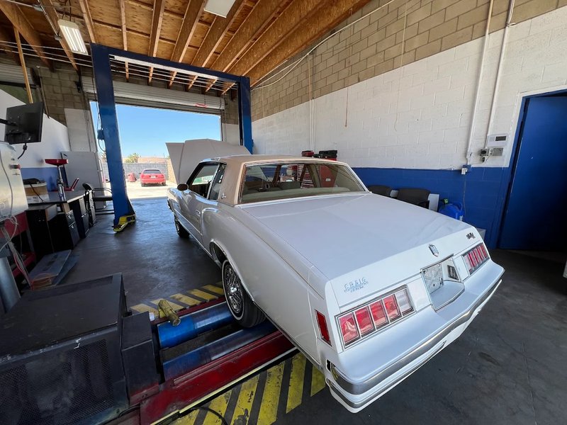 Classic Car Smog Check on Dyno at VIP Smog Palmdale
