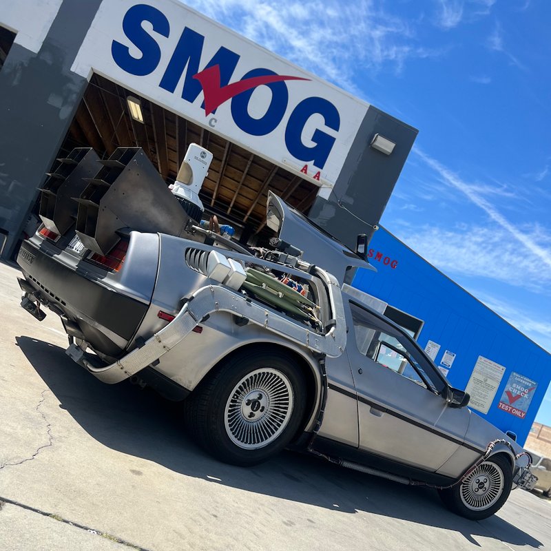 DeLorean Back to the Future at VIP Smog Palmdale